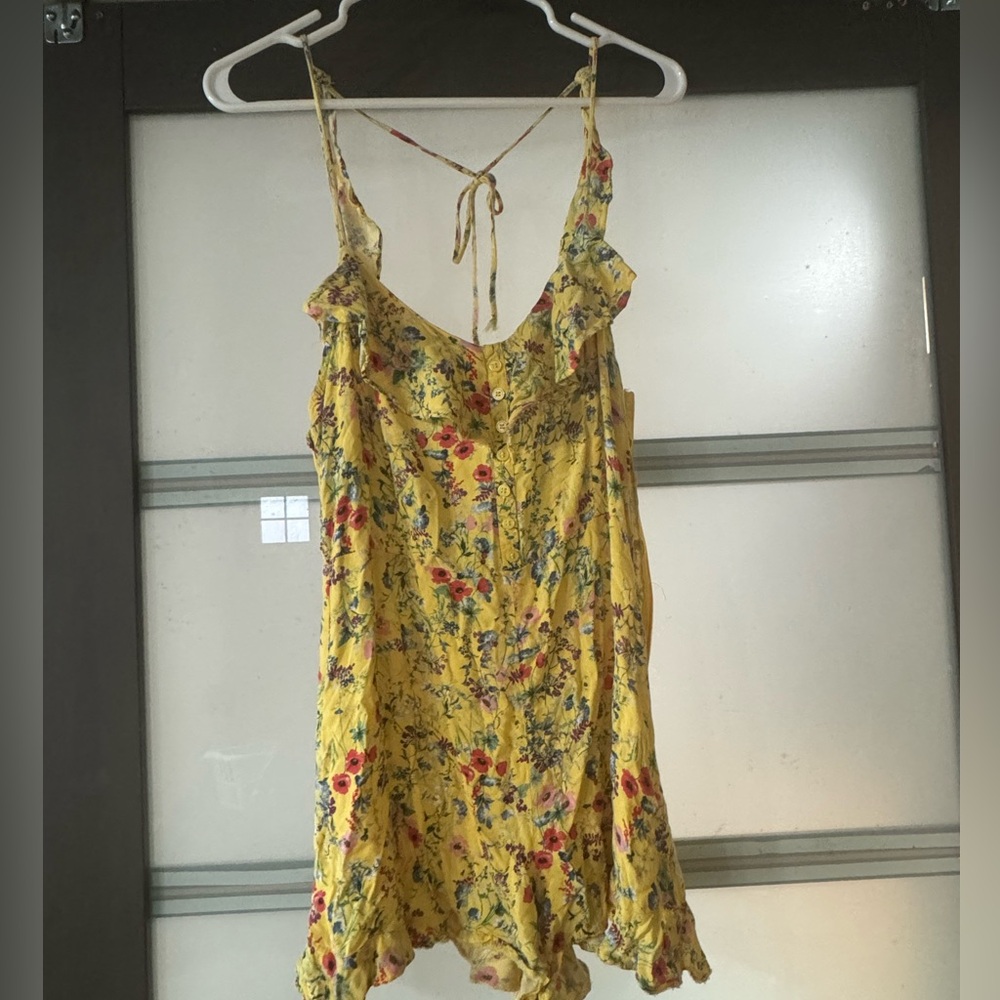 Button down Ruffled Bershka Romper